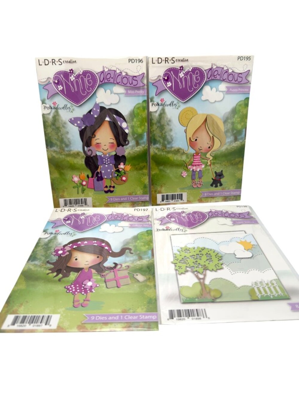 LDRS Polkadoodles Winnie Die-Licious Stamp Die Sets Paper Craft Card Making NEW